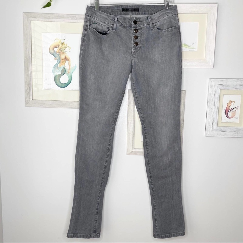 Joe’s Jeans Angelic Gray 5 Button Chelsea Fit Medium Rise Skinny Jeans Size 30